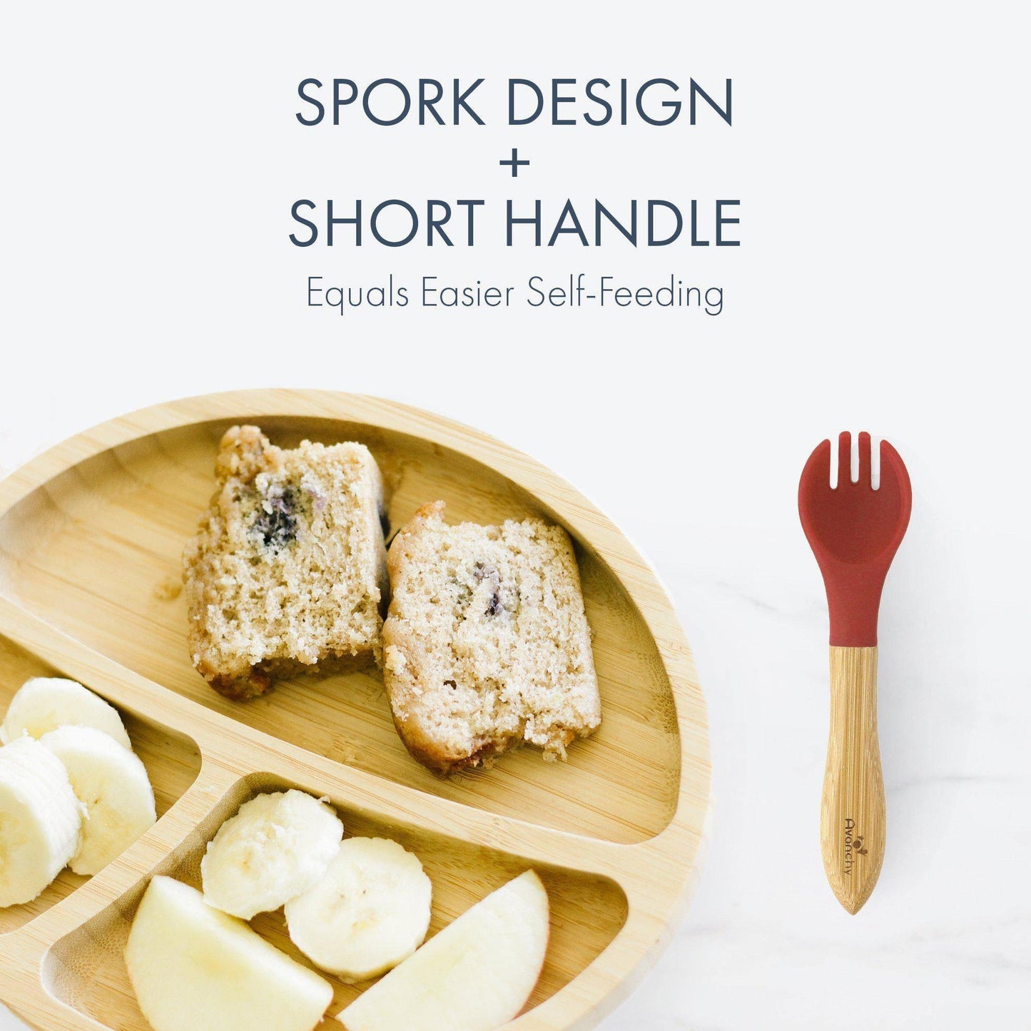 Bamboo Baby Forks - 2 Pack