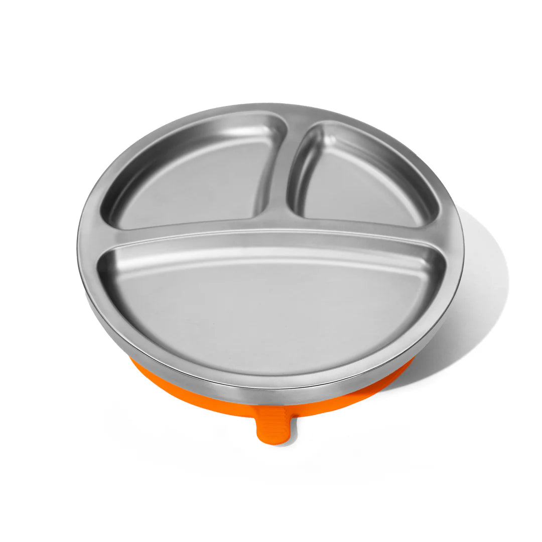 Baby Stainless Steel Round Divided Plate | Big