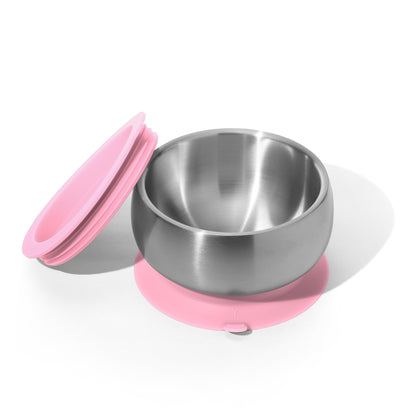 Stainless Steel Baby Suction Bowl with Lid