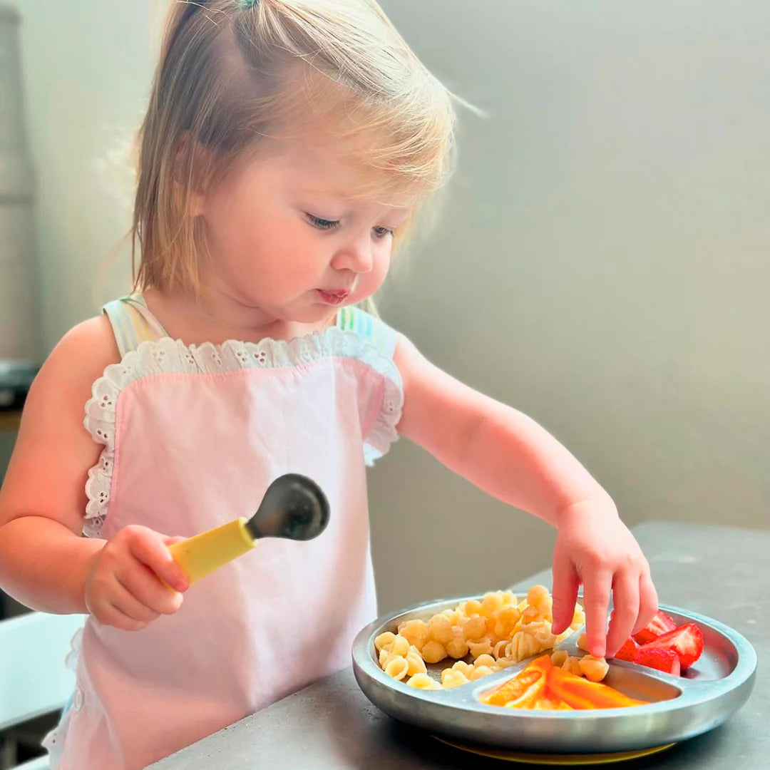 Baby Stainless Steel Round Divided Plate | Big